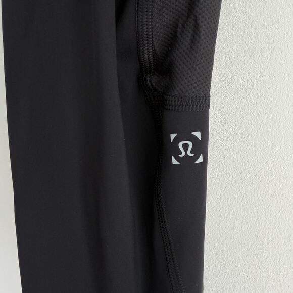 Lululemon Surge Light Tight Mens Small Black Legging 23'' Side Pocket Reflective - Picture 7 of 10